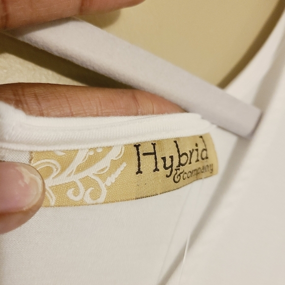 Hybrid & Company | Women's White High Waist Wide Legged Jumpsuit (Size 1X) - Picture 3 of 14